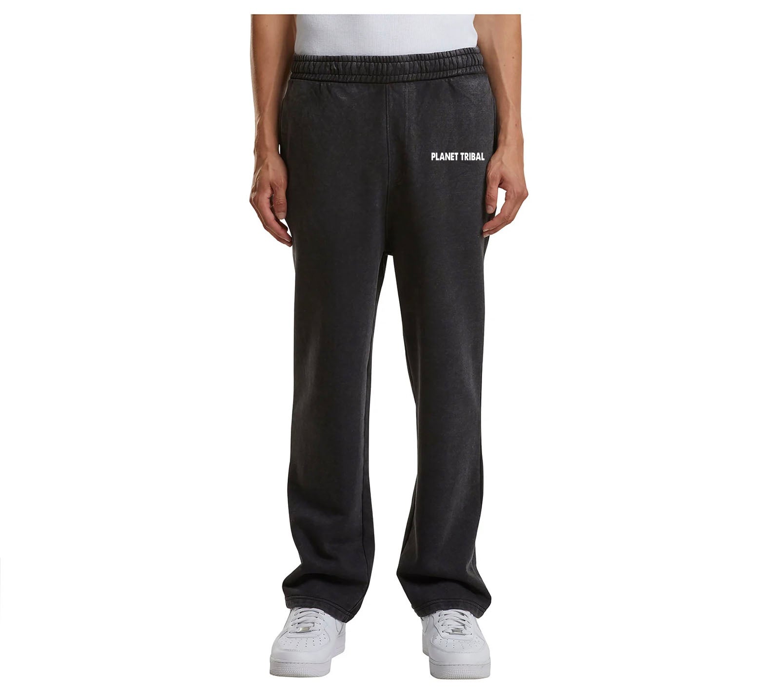 Unisex Warm Khaki Acid Wash relaxed Astro Joggers