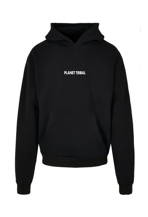 Black Astro Hoodie – Small Chest font - Large Back Logo
