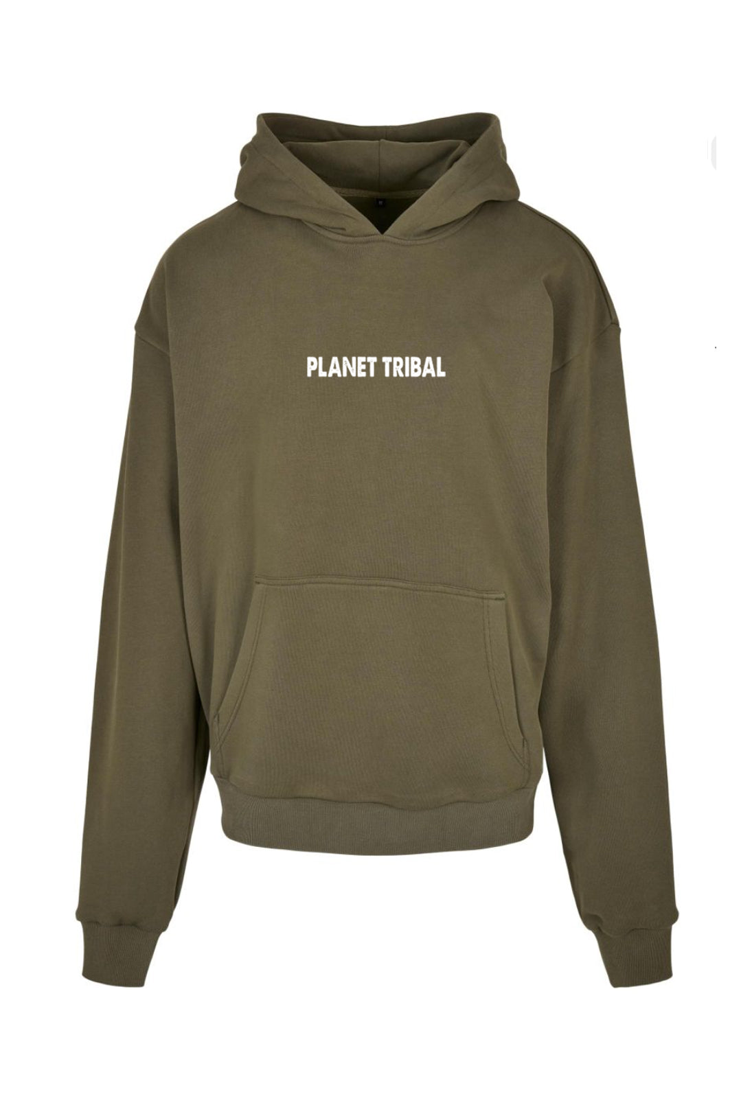 Khaki Unisex Astro Hoodie – Small Chest font - Large Back Logo