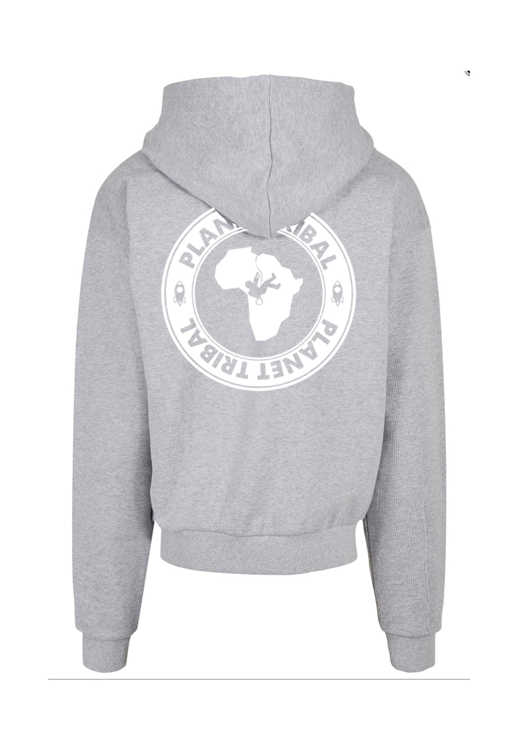 Grey Unisex Astro Hoodie – Small Chest font - Large Back Logo