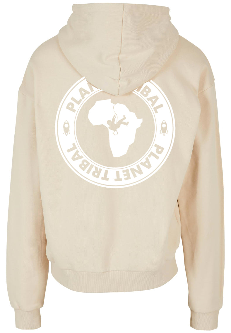 Sand Unisex Astro Hoodie – Small Chest font - Large Back Logo