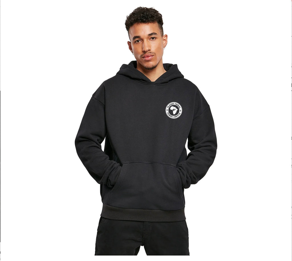 Oversize Astro Hoodie - Signature Black - Small PT badge logo