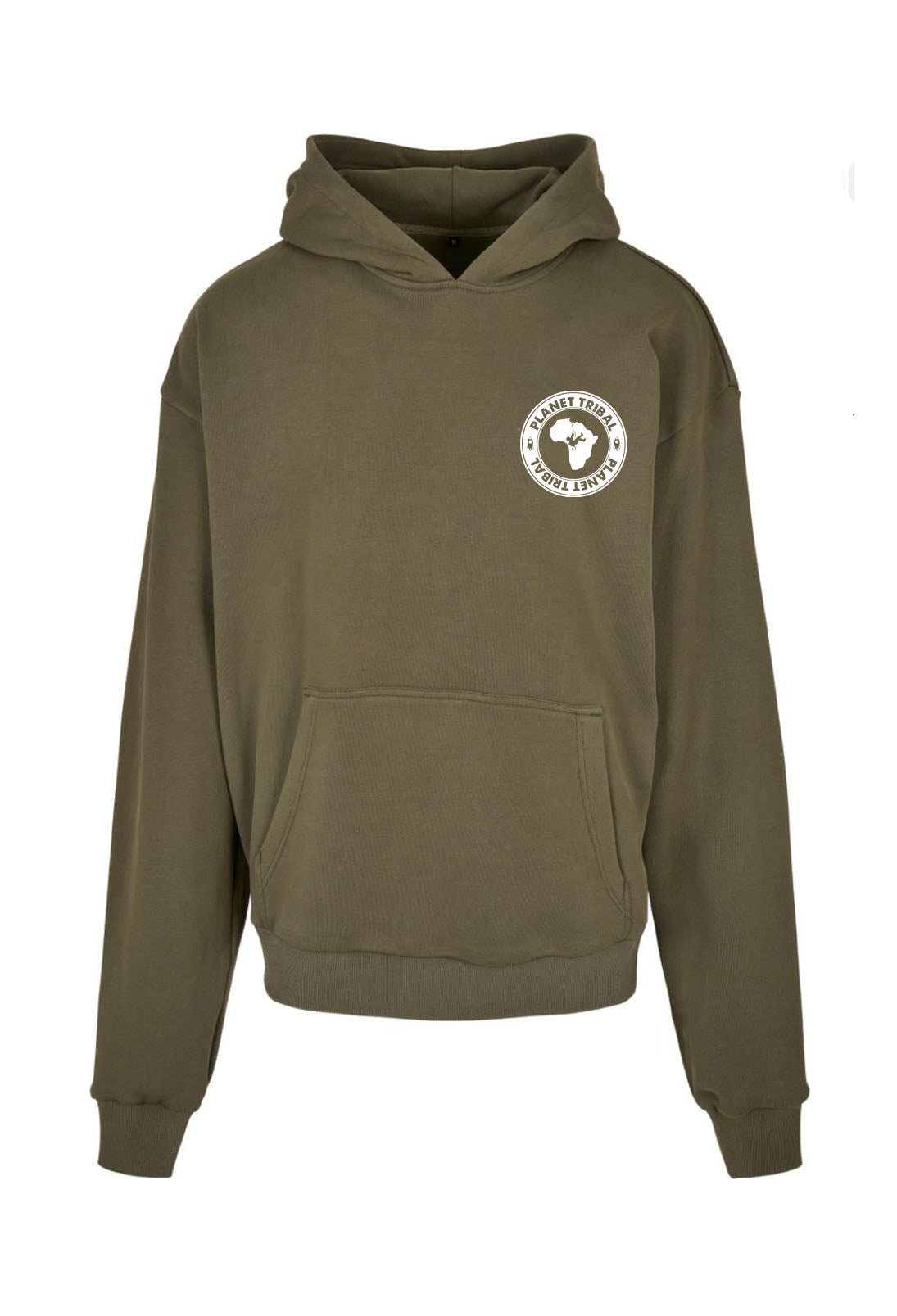 Oversize Astro Hoodie - Khaki Green Small PT badge logo
