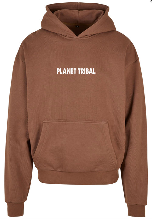 Chocolate Unisex Astro Hoodie – Small Chest font - Large Back Logo