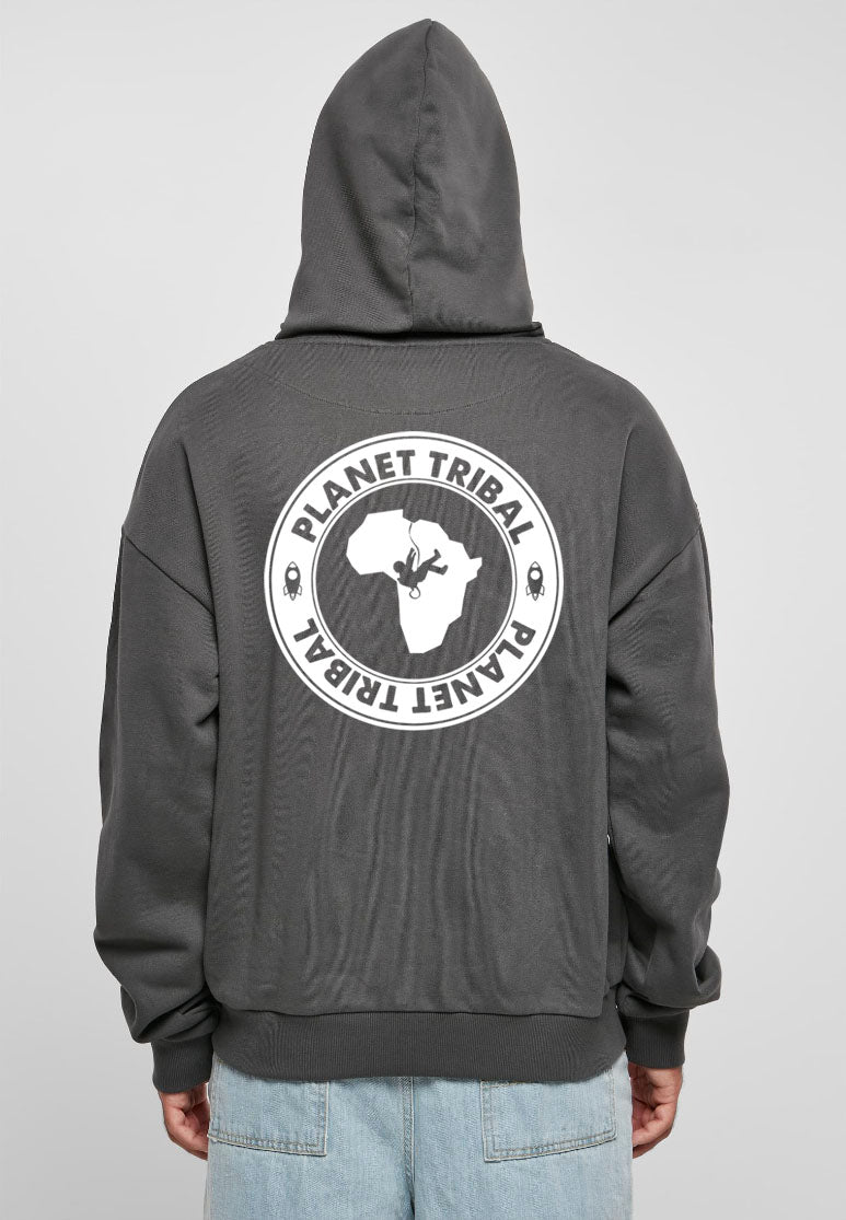 Dark Grey Unisex Astro Hoodie – Small Chest font - Large Back Logo