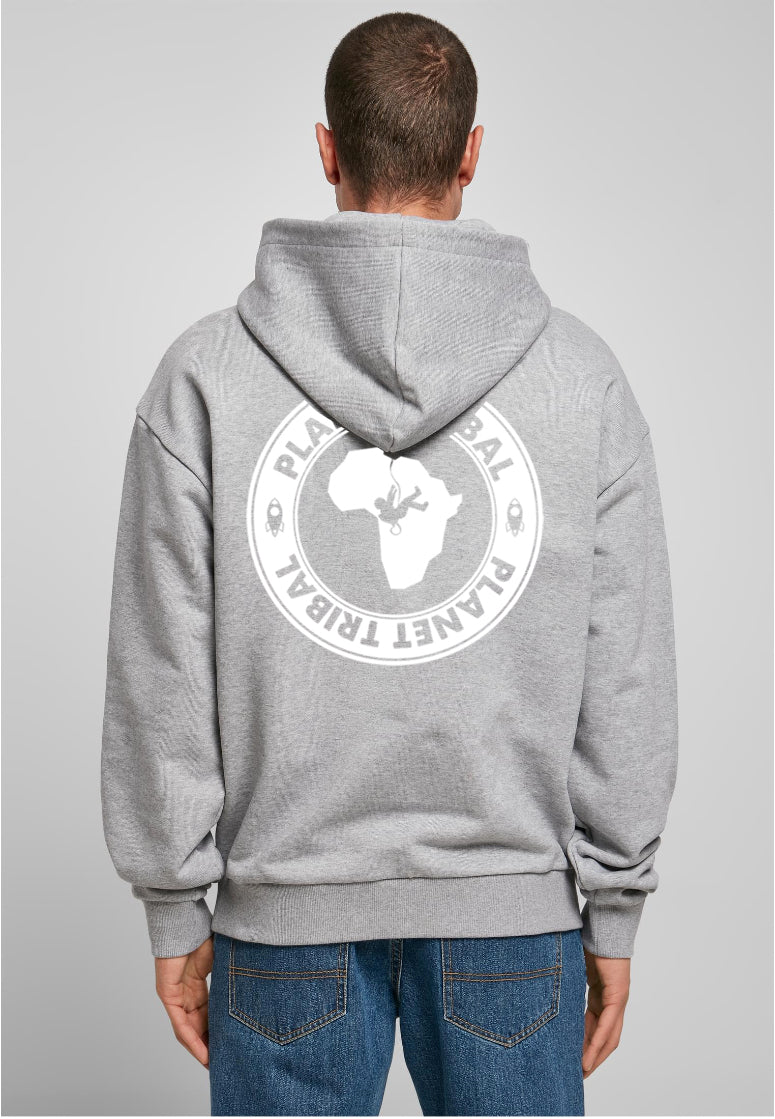 Grey Unisex Astro Hoodie – Small Chest font - Large Back Logo