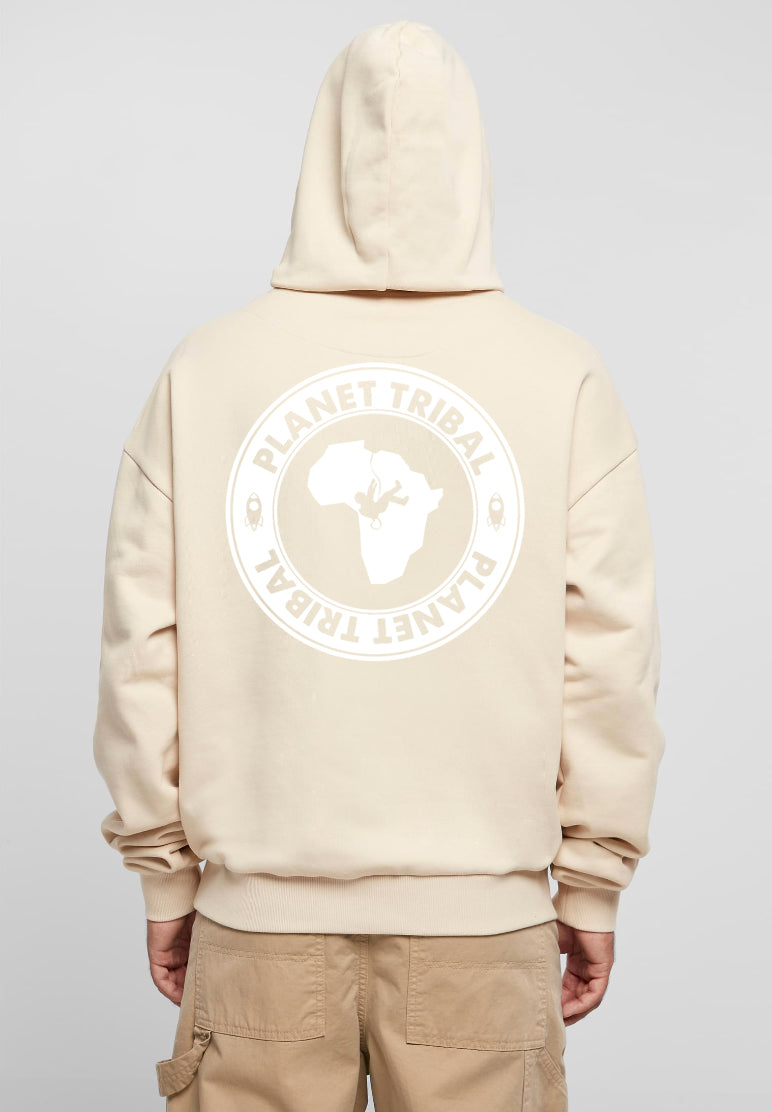 Sand Unisex Astro Hoodie – Small Chest font - Large Back Logo