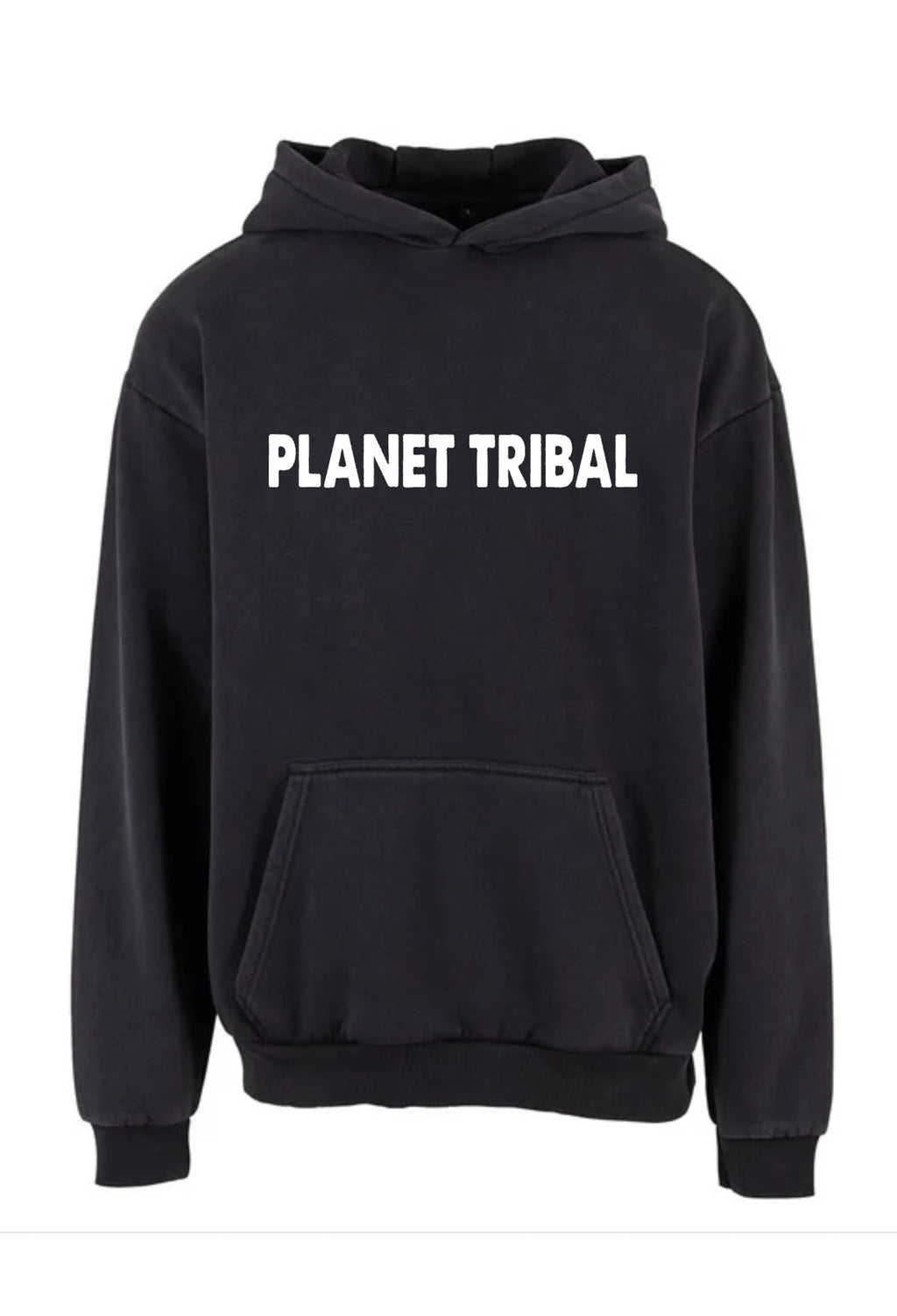 Acid Wash OV Astro Hoodie - Black Rock