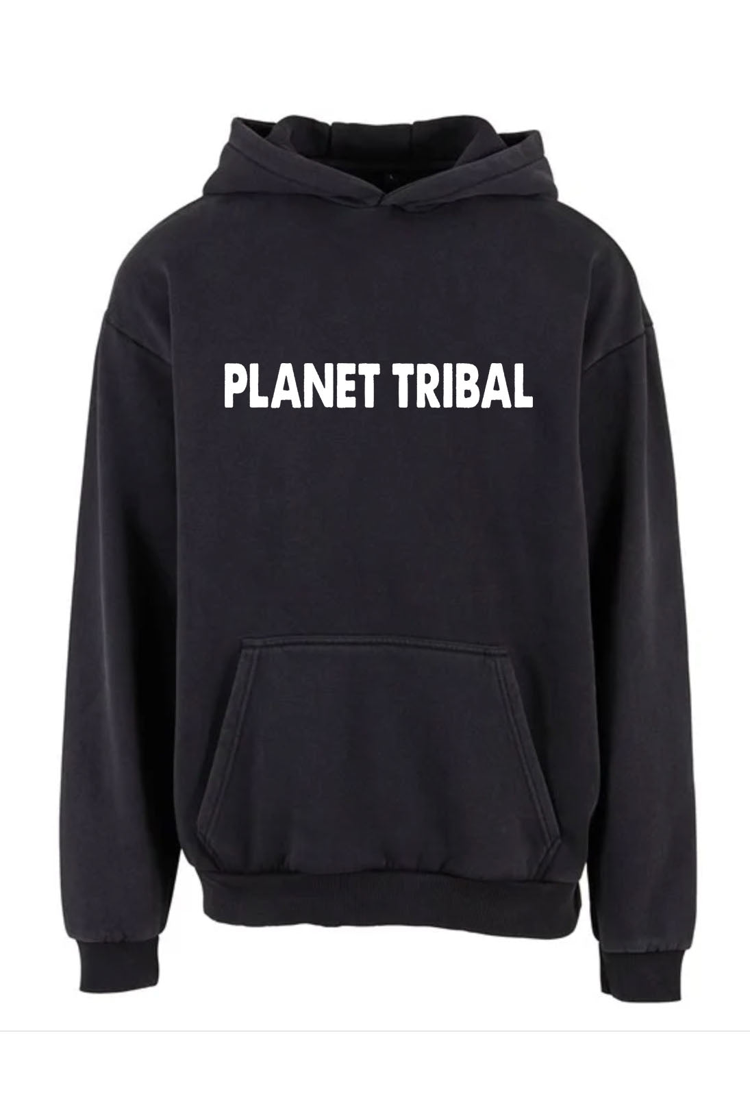 Acid Wash OV Astro Hoodie - Black Rock