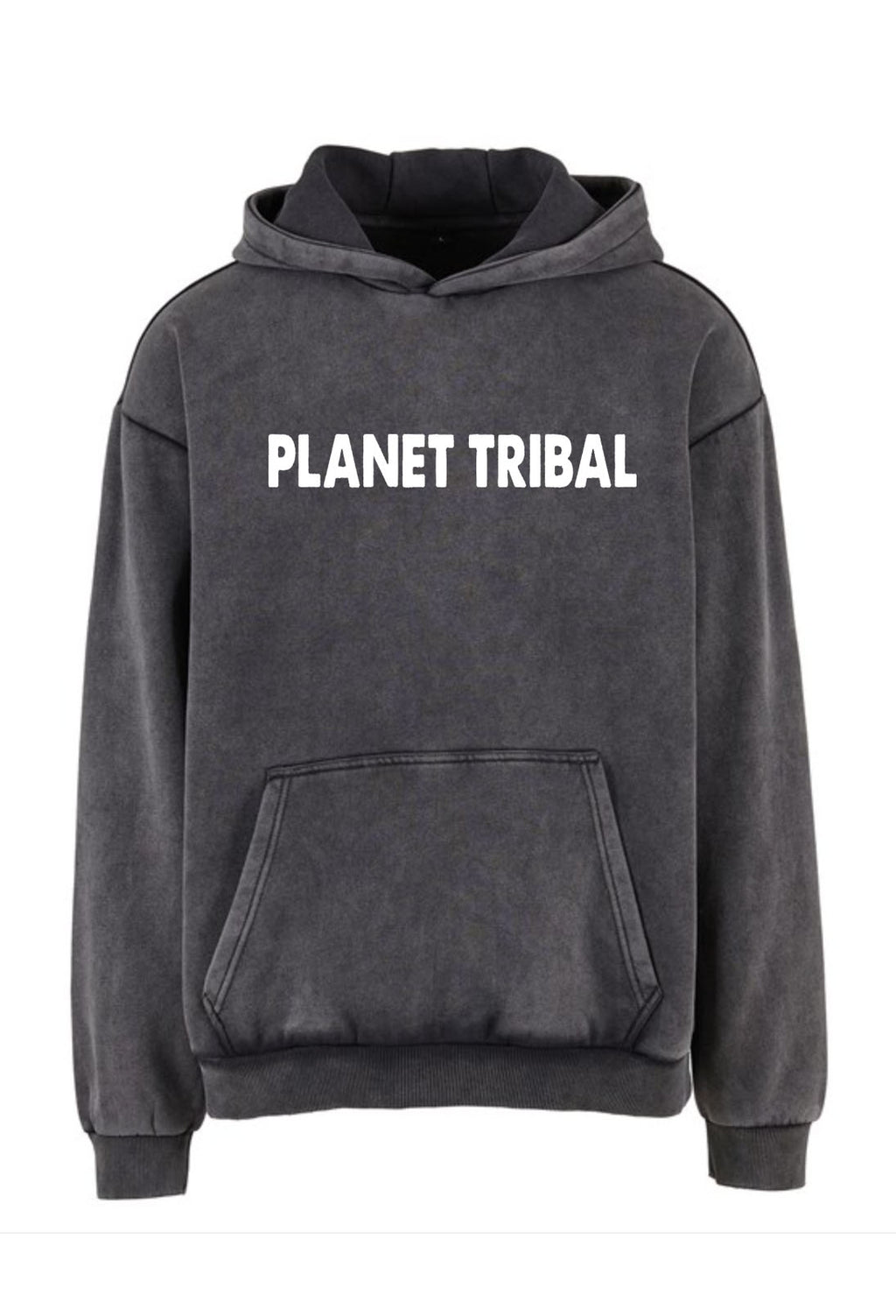 The Acid Wash Oversize Astro Hoodie – Metal Grey