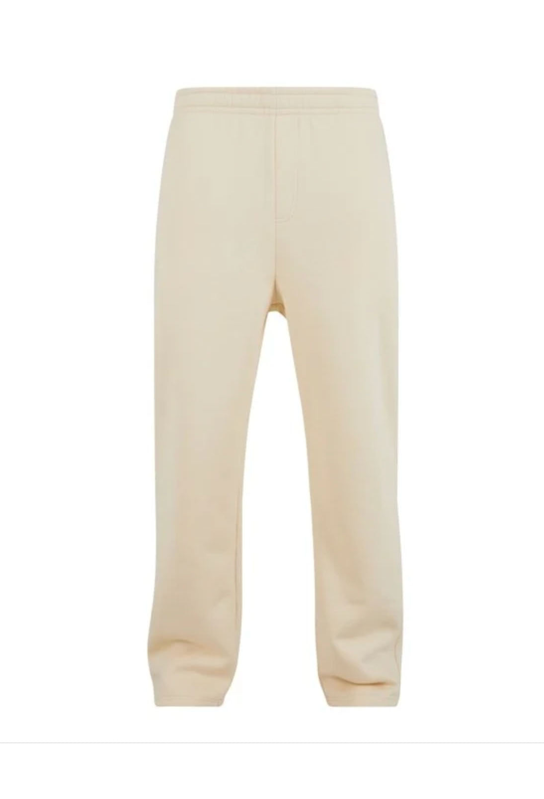 Unisex White Sand Moonwalker Relaxed Straight Leg Joggers