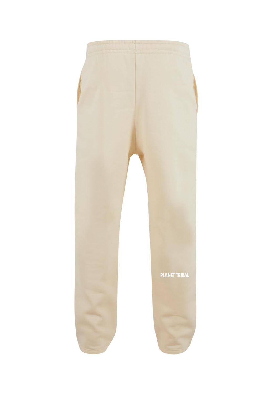 Unisex White Sand Moonwalker Relaxed Straight Leg Joggers
